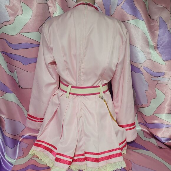 Idolmaster Cosplay Size Womens Large Anime Manga Halloween School Uniform Pink - Picture 3 of 16
